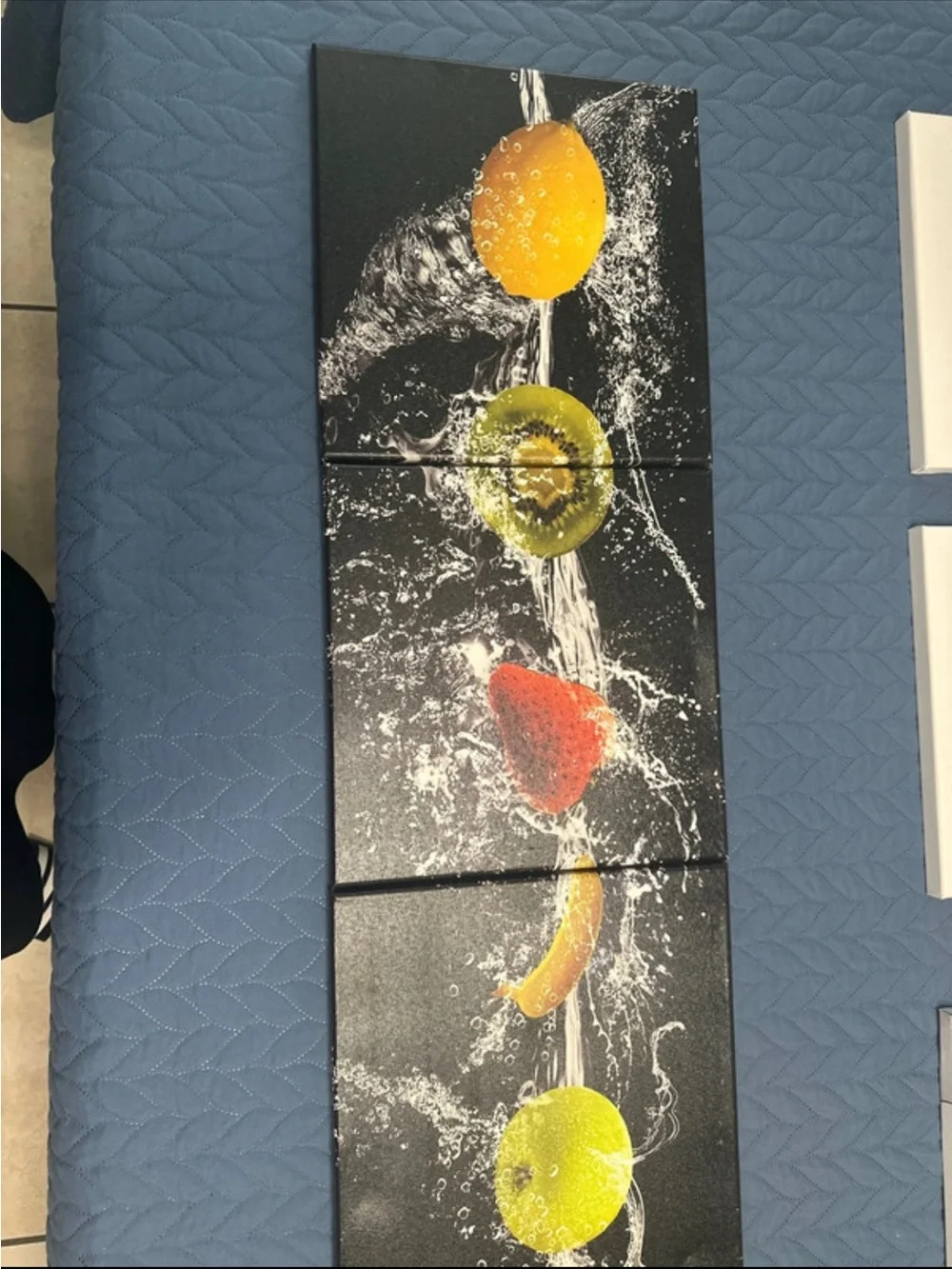 Refreshing Fruit Splash Wall Panel Set - Orange, Green, Red